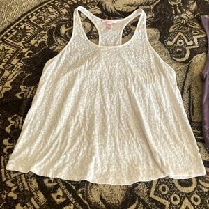 Victoria’s Secret white leopard print top size: medium